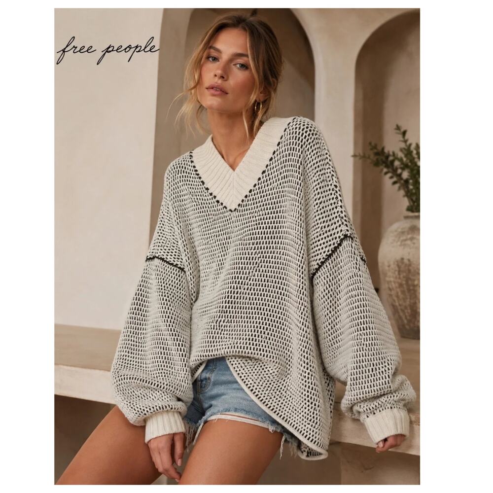 NEW Free People Maisie Oversized Sweater Size Medium